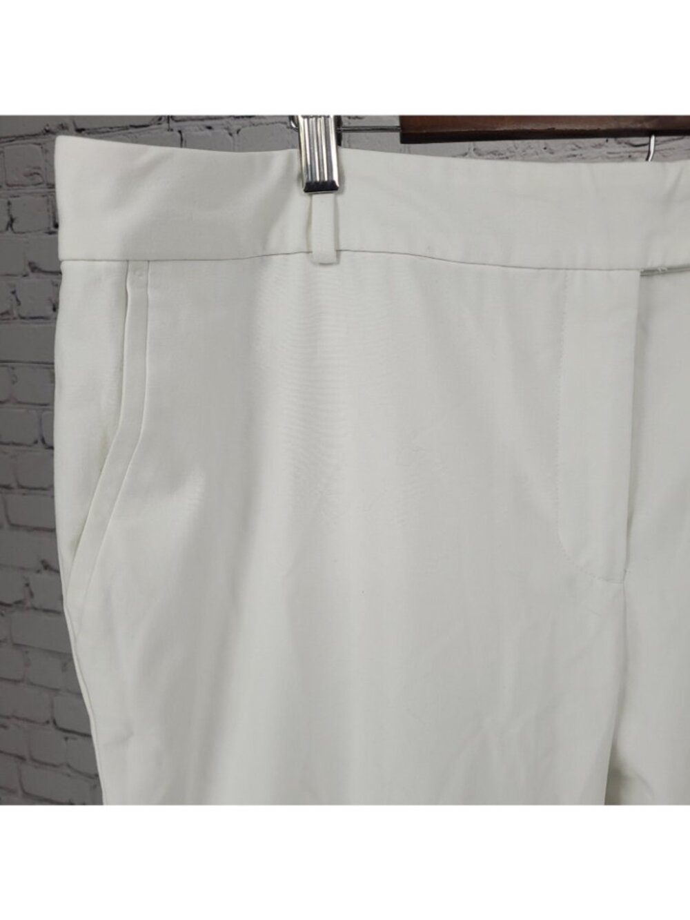 Talbots White Signature High Rise Straight Leg Lined Chino Pants 20L (41x34) - Picture 9 of 14